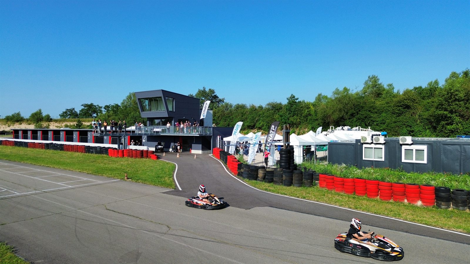 Vue drone du Circuit du Bugey